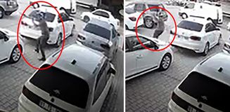 Oto galeriye silahlı saldırı kamerada; çok sayıda araca kurşun isabet etti Oto galeriye silahlı saldırı kamerada; çok sayıda araca kurşun isabet etti