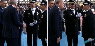 Polis Akademisi'nde mezuniyet töreninde Cumhurbaşkanı Erdoğan ile Bakan Çiftçi’nin 'Çorum' diyaloğu güldürdü