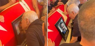 İlyas Salman, Kadir İnanır'ın fotoğrafını öperek gözyaşlarına boğuldu