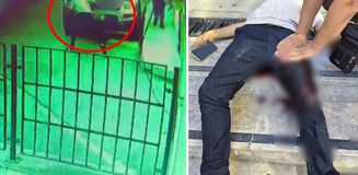 Kasklı saldırgan kovaladığı şahsı bacağından vurup kaçtı Kasklı saldırgan kovaladığı şahsı bacağından vurup kaçtı
