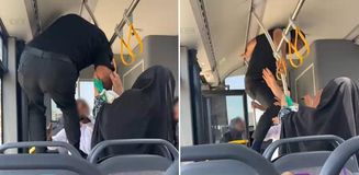 Otobüste tekme ve yumruklar havada uçuştu: Bir yolcu açılan kapıdan dışarı fırladı Otobüste tekme ve yumruklar havada uçuştu: Bir yolcu açılan kapıdan dışarı fırladı