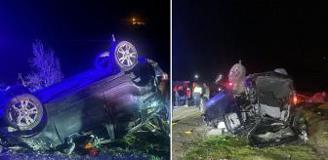 Hafif ticari araç takla attı: 3 ölü, 2 yaralı