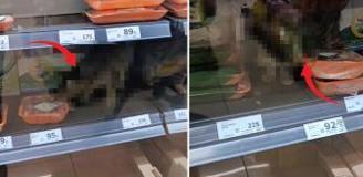 İnsan hayatı bu kadar ucuz mu? Zincir markette çekilen görüntüye bakın