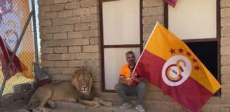 Galatasaraylı taraftar, şampiyonluğu aslanlarıyla kutladı! Aslanlara verdiği isim dikkat çekti