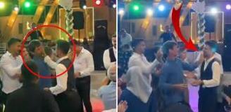 Damat düğünde babasını çileden çıkardı, en sonunda tokadı yedi