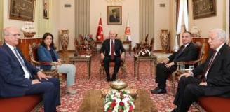 Komisyon için ilk adım! Kurtulmuş, Meclis Başkanvekilleri ile bir araya geldi