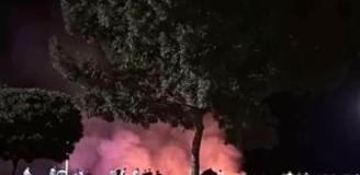 Beyşehir'de sazlık alanda çıkan yangın panik yarattı