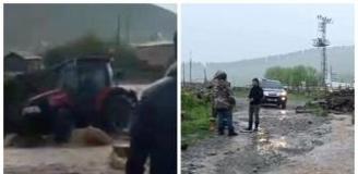 Şiddetli sağanak yağış Kars ve Ardahan'da sele neden oldu