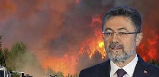 Bakan Yumaklı: Şehitler verdiğimiz Eskişehir yangınını an itibari ile kontrol altına aldık