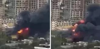 Kartal'da film platosunda yangın! Paniğe neden oldu
