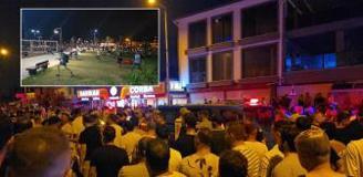 Taşkınlık çıkaran grup ilçeyi karıştırdı! Polis ve jandarma havaya ateş açtı