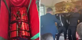 Göçebe aile reisine görkemli veda: Som altından tabutla 1 haftalık veda turu
