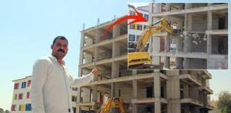 Müteahhit kendisini ihbar etti, koca bina dakikalar içinde yıkıldı