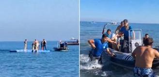 Denizde yüzerken beyin kanaması geçirdi