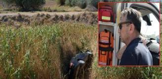 Sulama kanalına düşen otomobilin sürücüsü: Tavus kuşu gibi uçtum
