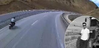 Yeni aldığı motosikletle ölüme gitti: Kaza anı araç kamerasına yansıdı