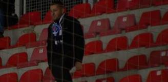 Süper Lig'de ilginç an: Takımını tribünde tek başına destekledi