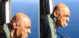 O anlar viral oldu! 740 kilometre hızla esen rüzgar yüzünü bu hale getirdi