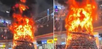 'Müslümanlar Noel ağacını ateşe verdi' dendi, gerçek çok başka çıktı