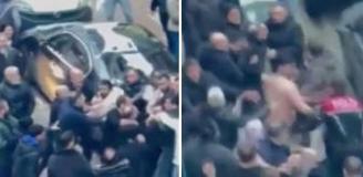 İstanbul'un göbeğinde park yeri için birbirlerine girdiler!