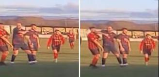 Maç sırasında rakibine dirsek atan futbolcu tutuklandı, kulübü sözleşmesini feshetti