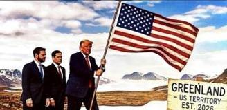 Trump'tan yeni paylaşım, Grönland'a ABD bayrağı dikti