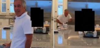 Epstein'ın mutfakta kız çocuklarını kovaladığı görüntü ortaya çıktı