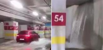 Adana Şehir Hastanesi'nin otoparkı sular altında kaldı