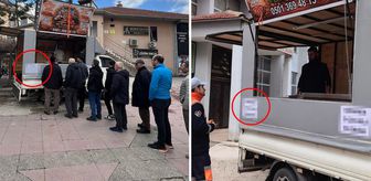 Lokma dağıtımında aracın üzerindeki notu görenler büyük şaşkınlık yaşadı