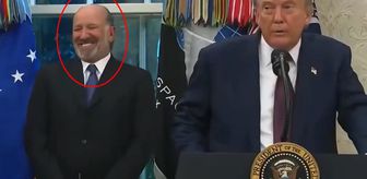 Olay görüntü! Trump'ı sus pus eden soru, bakanı gülme krizine soktu