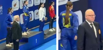 Ukraynalı Avrupa Şampiyonu, Rus sporcuyla fotoğraf çekmeyi reddetti