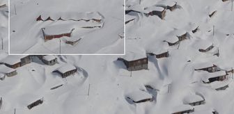 Kutuplar değil Karadeniz! Kar evleri yuttu