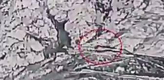 Pakistan ordusunun Afganistan'a yağdırdığı bombalar havadan görüntülendi