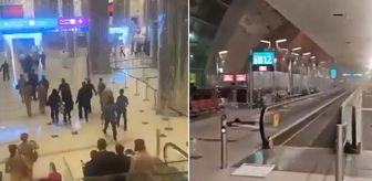 Panikle kaçtılar! Çatışmalarda Dubai Uluslararası Havalimanı vuruldu