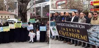 Gaziantep'te ABD ve İsrail'in İran'a yönelik saldırıları protesto edildi