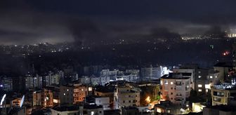 İsrail, her akşam Beyrut'u vuruyor! Canlı yayında şiddetli patlamalar