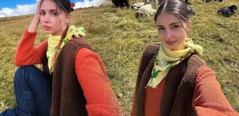 Zeynep Atılgan'ın derin yırtmaçlı pozundaki ayrıntı olay oldu