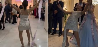 Böyle takı töreni görülmedi! Dansı davetlileri mest etti