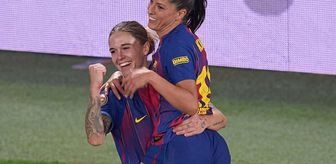 Barcelona kadın futbol takımı oyuncusu kornerden gol attı