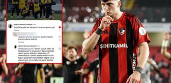 Süper Lig'de oynayan futbolcudan ekmek parasını veren kulübün taraftarına olay sözler: Çocuk odana...