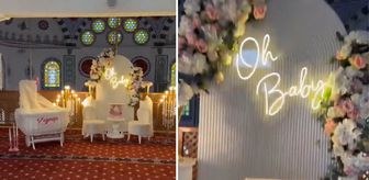 Camide 'Baby Shower' yaptılar, ilçe ayağa kalktı