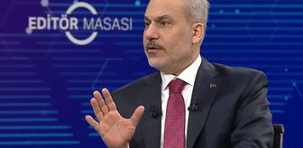 Canlı yayına damga vuran an! Bakan Fidan aniden frene bastı: Burada durayım ben