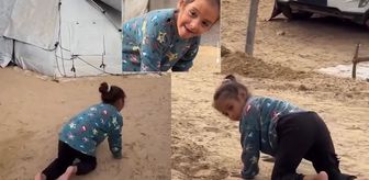 Gazze'de insani dram! Engelli çocuk saldırılar altında yaşamaya çalışıyor