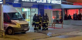 Çocuk tıp merkezinde korkutan yangın: Hastalar tahliye edildi