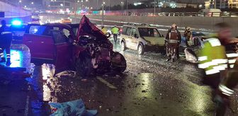 Ankara'da 4 aracın karıştığı zincirleme kazada 8 kişi yaralandı