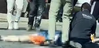 Sakarya'da çöp kamyonunun çarptığı yaya öldü; kaza kamerada