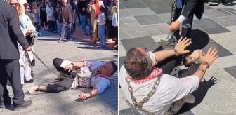 Trabzon'da dikkat çeken İsrail protestosu! Vatandaşlar şaşkınlıkla izledi