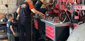 Yemek bırakmak için kocasının araç tamir atölyesine geldi, motor ustası oldu
