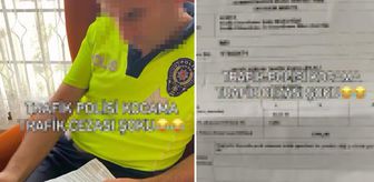 Meslektaşları affetmedi! Trafik polisi, eşinin yediği cezayı görünce şoke oldu