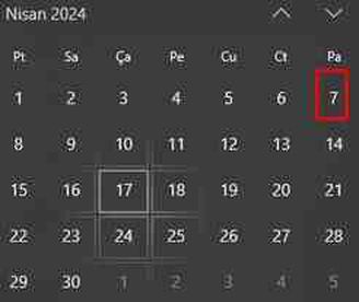 7 Nisan ne günü, 7 Nisan hangi gün (Süper Kupa 2024)?